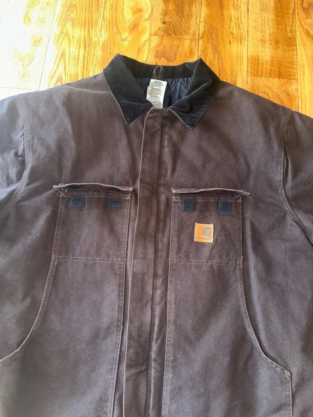 Carhartt Men’s Brown Work Jacket - Insulated Canvas Coat Size 3XL C26 DKB - Picture 3 of 16